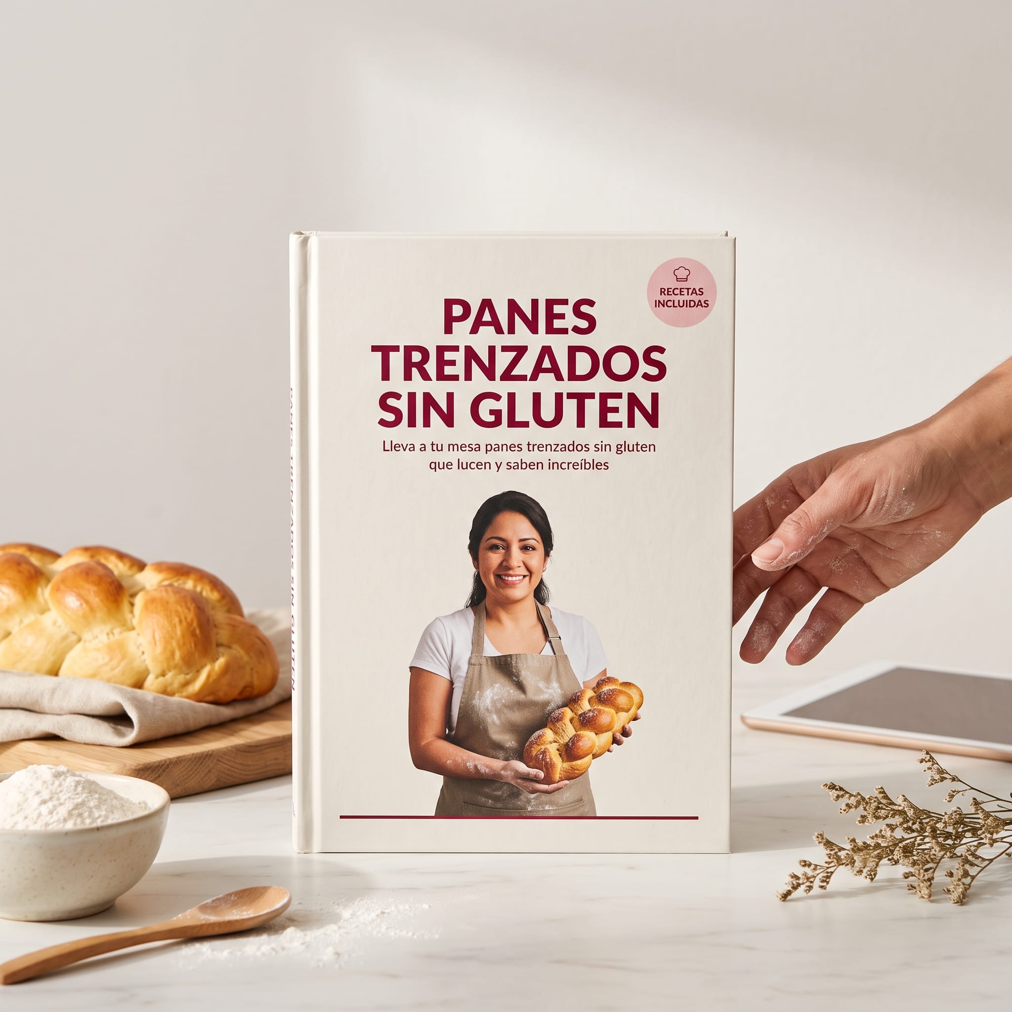 Panes trenzados sin gluten