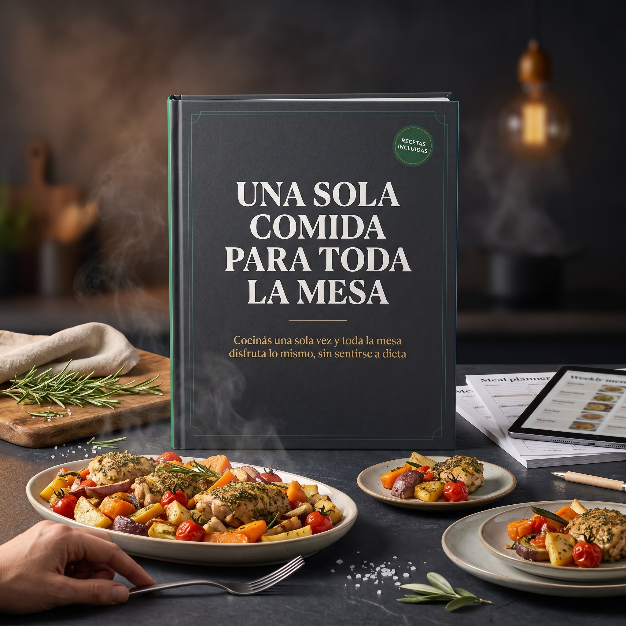 Una sola comida para toda la mesa: Guía de porciones y adaptaciones