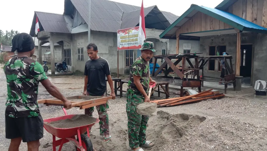 Satgas TMMD 125 Kodim 1506/Namlea: Rehab Rumah Tidak Layak Huni di Desa Leku Telah Mencapai 93 % Satgas TMMD 125 Kodim 1506/Namlea: Rehab Rumah Tidak Layak Huni di Desa Leku Telah Mencapai 93 %