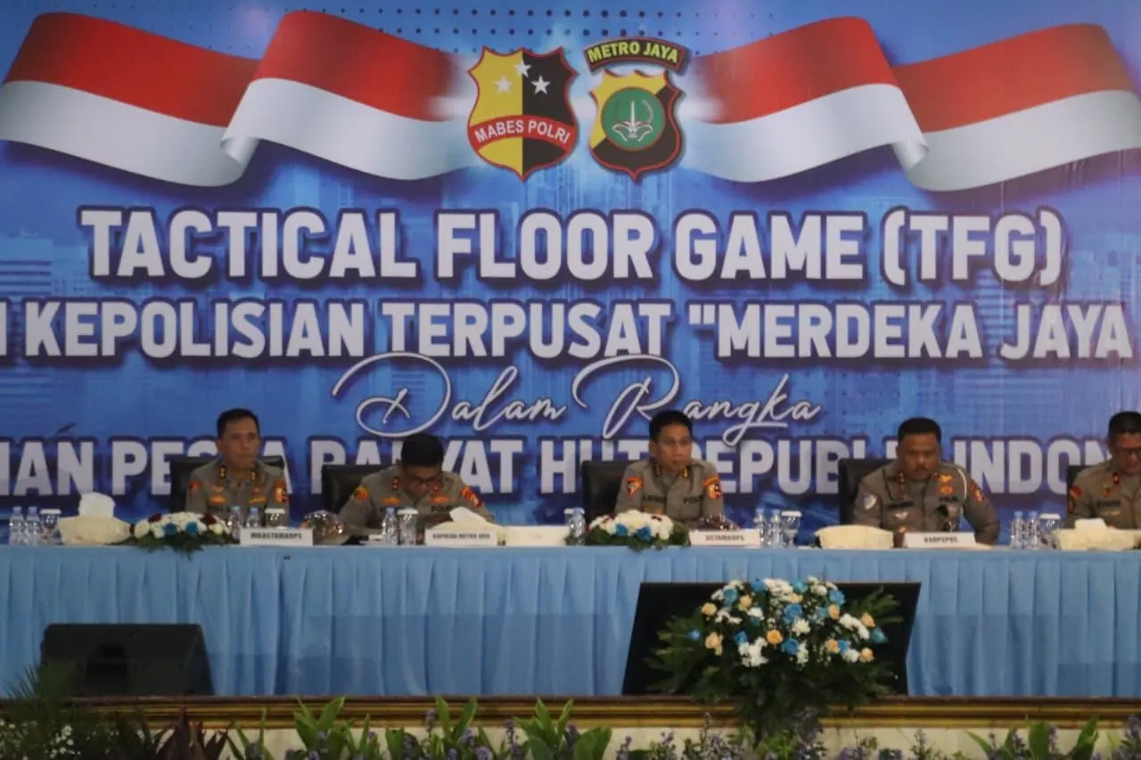 Danpas Pelopor Korbrimob Hadiri TFG, Pastikan Pengamanan HUT Ke-80 Kemerdekaan RI Aman dan Lancar