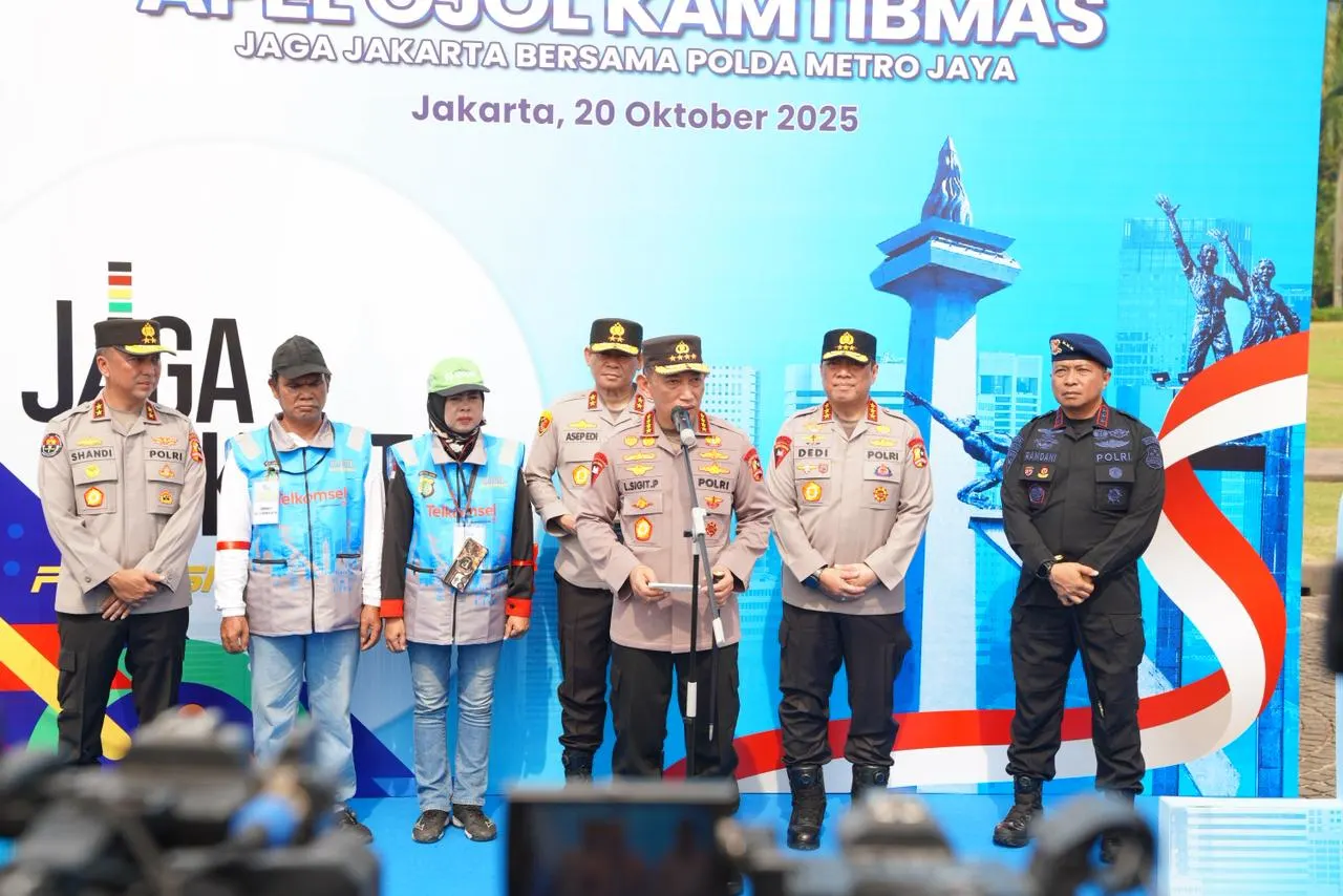 Kuatkan Kolaborasi, Dankorbrimob Polri Hadiri Apel Ojol Kamtibmas Bersatu Jaga Keamanan Jakarta