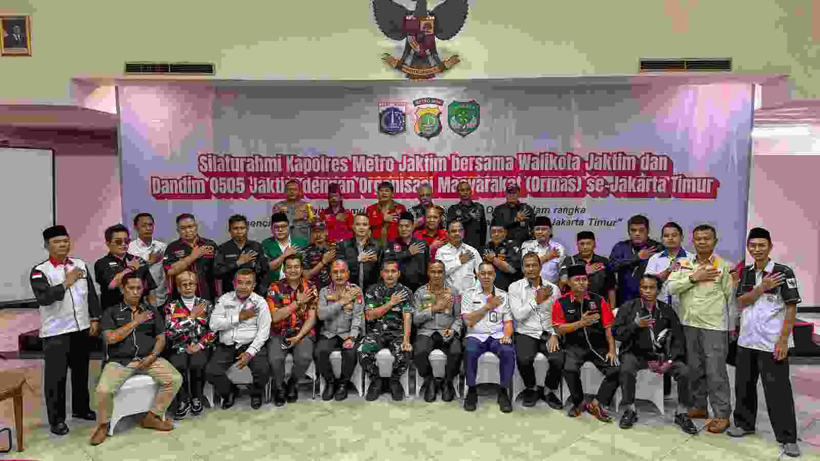 Bangun Sinergi, Kapolres, Dandim, dan Walikota Jakarta Timur Ajak Ormas Bersatu Ciptakan Jakarta Timur Aman dan Damai