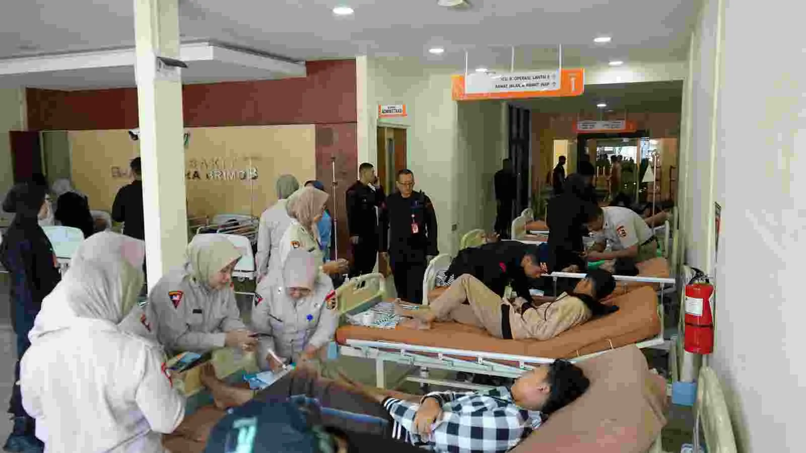 Cepat Tanggap, RS. Bhayangkara Brimob Rawat Santri Ponpes Baitul Qur’an Yang Alami Keracunan