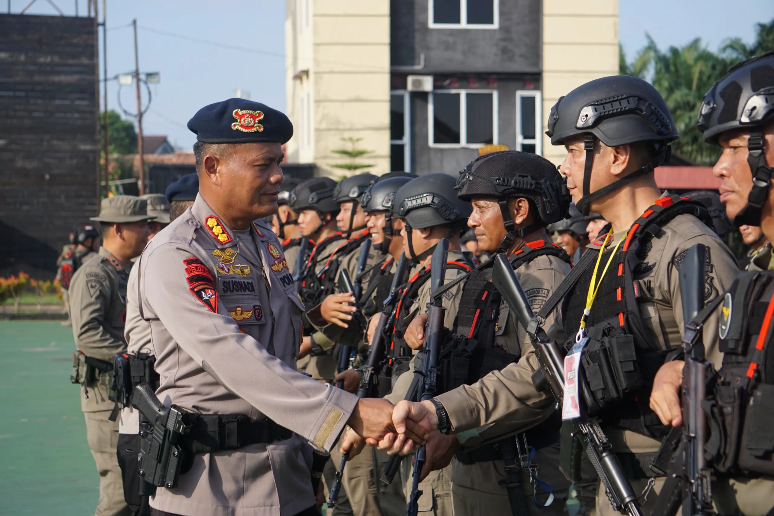 Satbrimob Polda Sumsel Gelar Upacara Latihan Manajemen Taktis dan Kepemimpinan Tahun 2026 Satbrimob Polda Sumsel Gelar Upacara Latihan Manajemen Taktis dan Kepemimpinan Tahun 2026