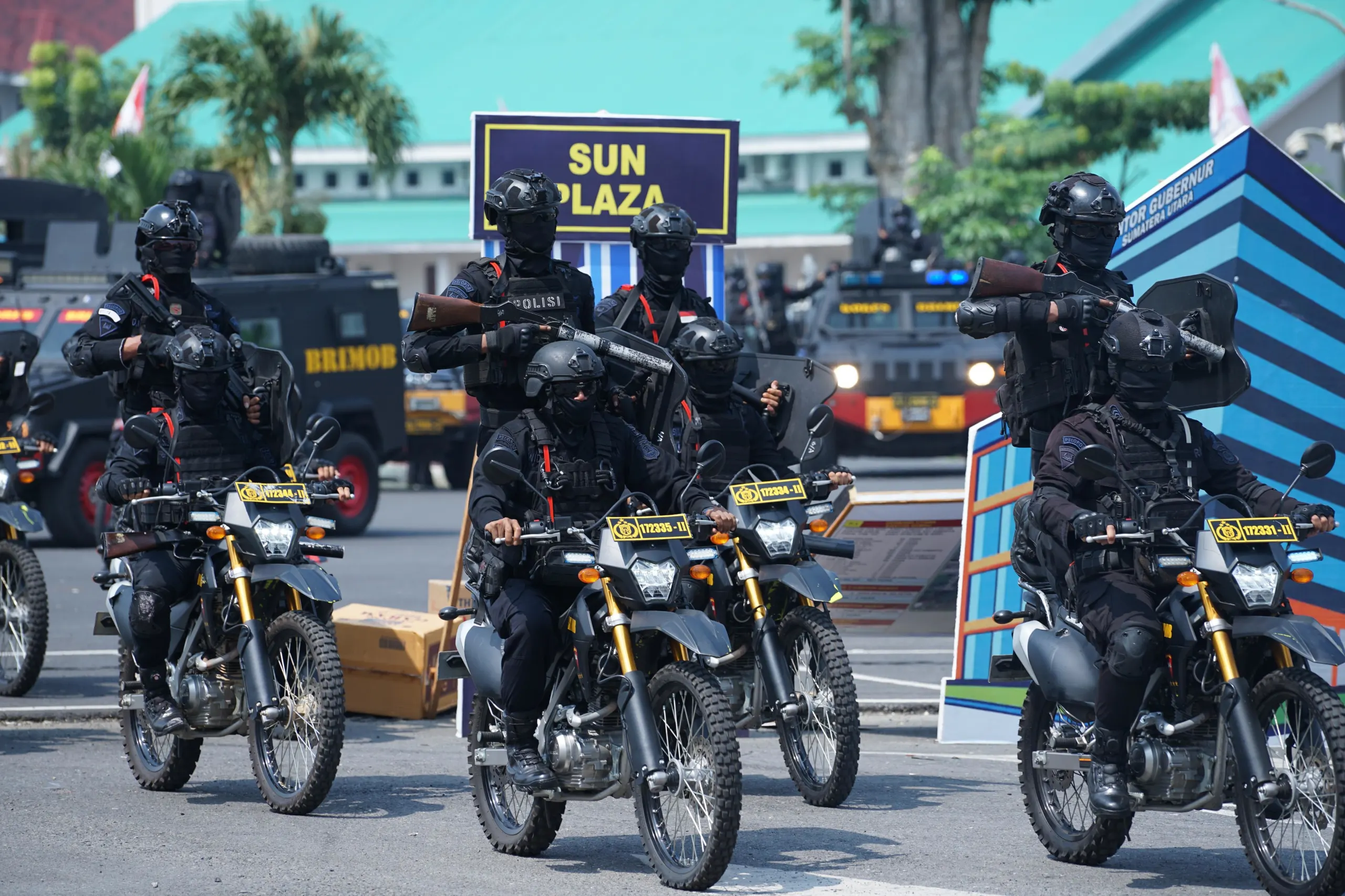 Simulasi Sispamkota Digelar di Mapolda Sumut, Wujud Sinergi Total Pengamanan Kamsel Tibcarlantas Kota Medan Simulasi Sispamkota Digelar di Mapolda Sumut, Wujud Sinergi Total Pengamanan Kamsel Tibcarlantas Kota Medan