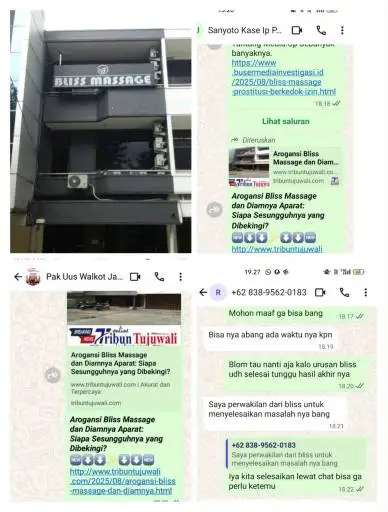 Prostitusi Terselubung di Kebon Jeruk Bliss Massage Viral Owner Kembali Lecehkan Media Pemkot jakbar “Bungkam”, Lapor Gubernur
