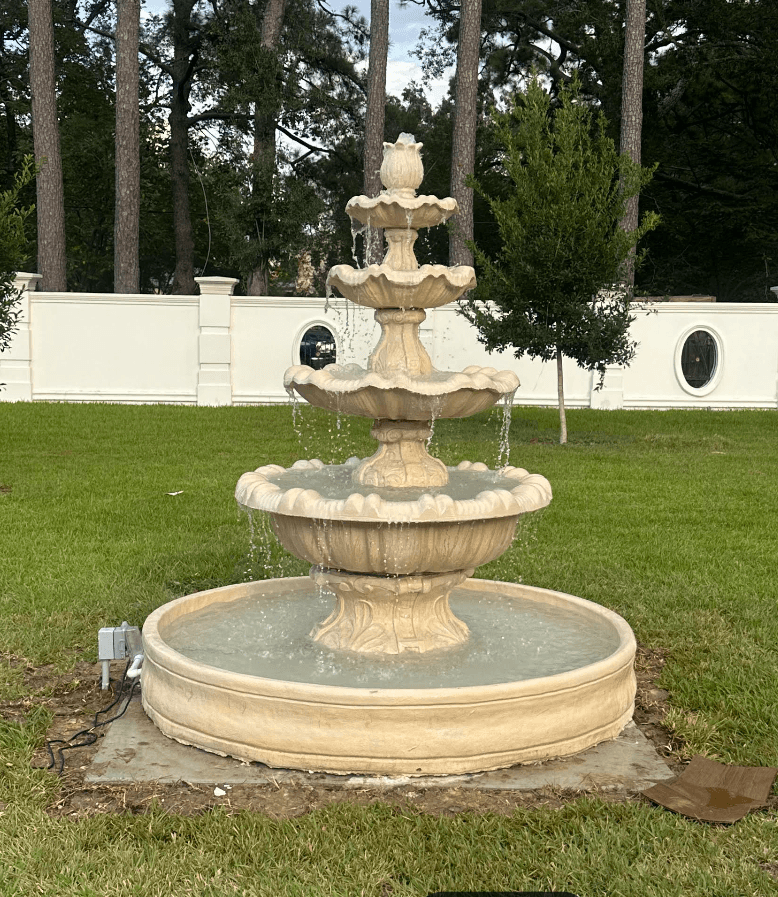 Italian fountain (bone) color pool 7”ft