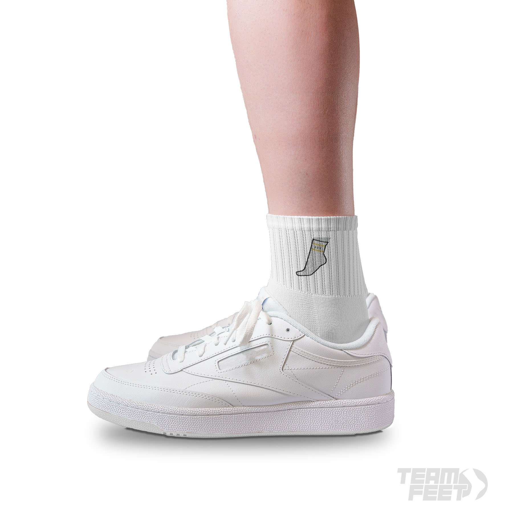 Floorball quarter sock design