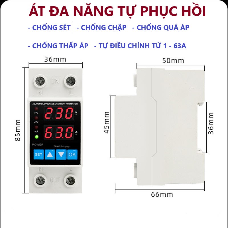 ÁT ĐIỆN TỬ TỰ ĐỘNG 2 CHỨC NĂNG