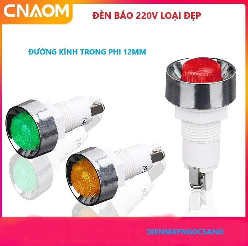 5CÁI ĐÈN BÁO PHI 12 MÀU ĐỎ