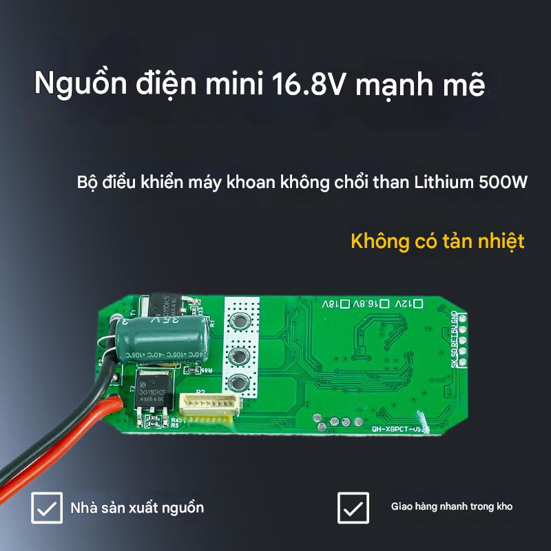 Bo mạch điều khiển máy khoan pin không chổi than 16.8v