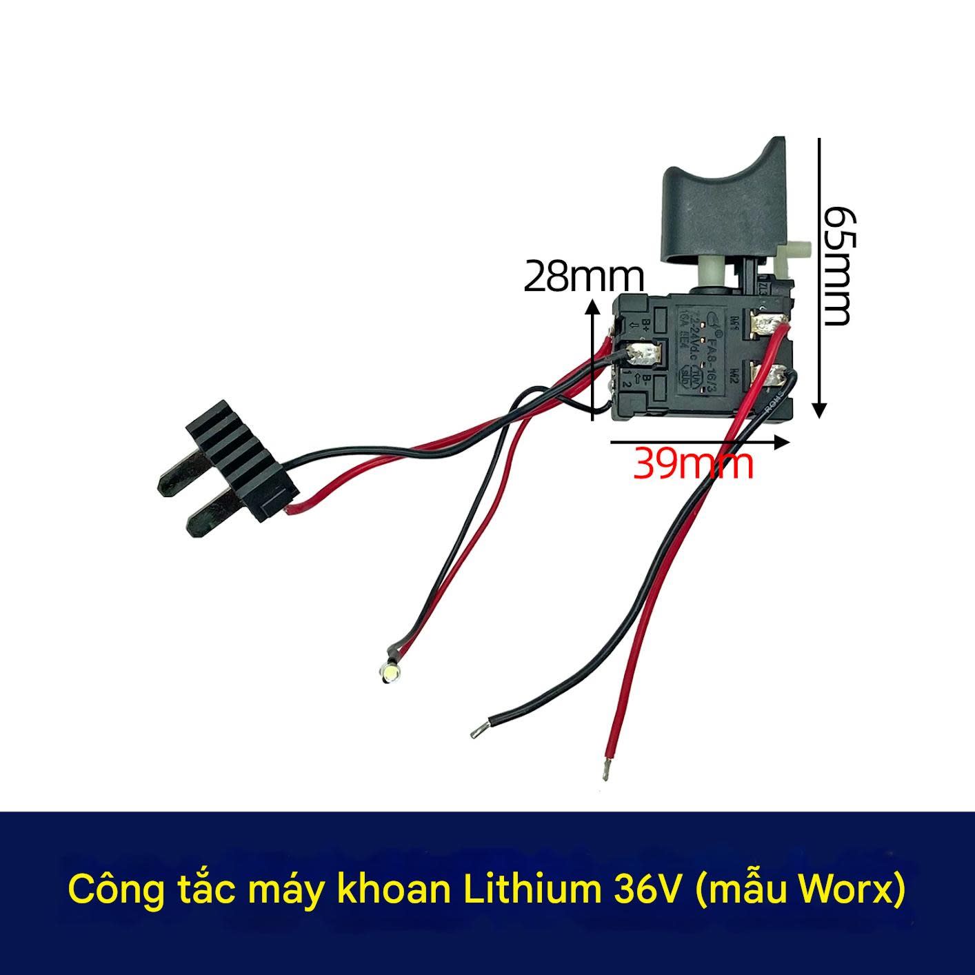 Công tắc khoan pin có chổi than B