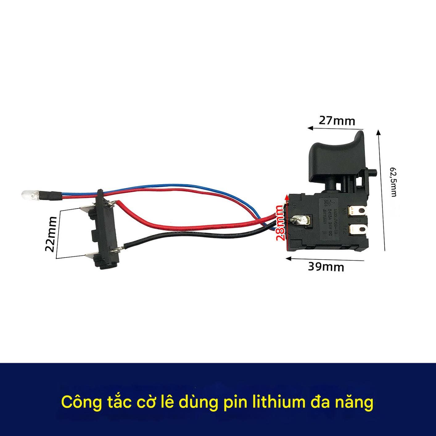 Công tắc khoan pin có chổi than E