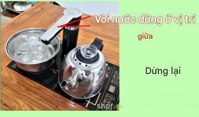 Bo điều khiển ấm đun nước bàn trà vòi đứng giữa
