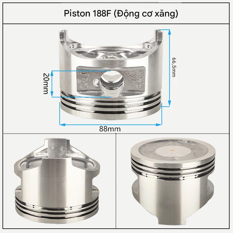 1 BỘ PITONG+XÉC MĂNG+TRỤC ẮC 188F