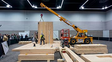 Mass Timber Demonstration Build at the 2023 International Mass Timber Conference