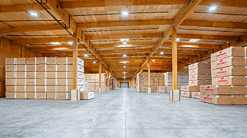 Plywood Storage Warehouse