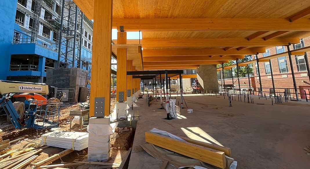 Auburn Hey Day Market Food Hall Mass Timber WIN Project WoodWorks