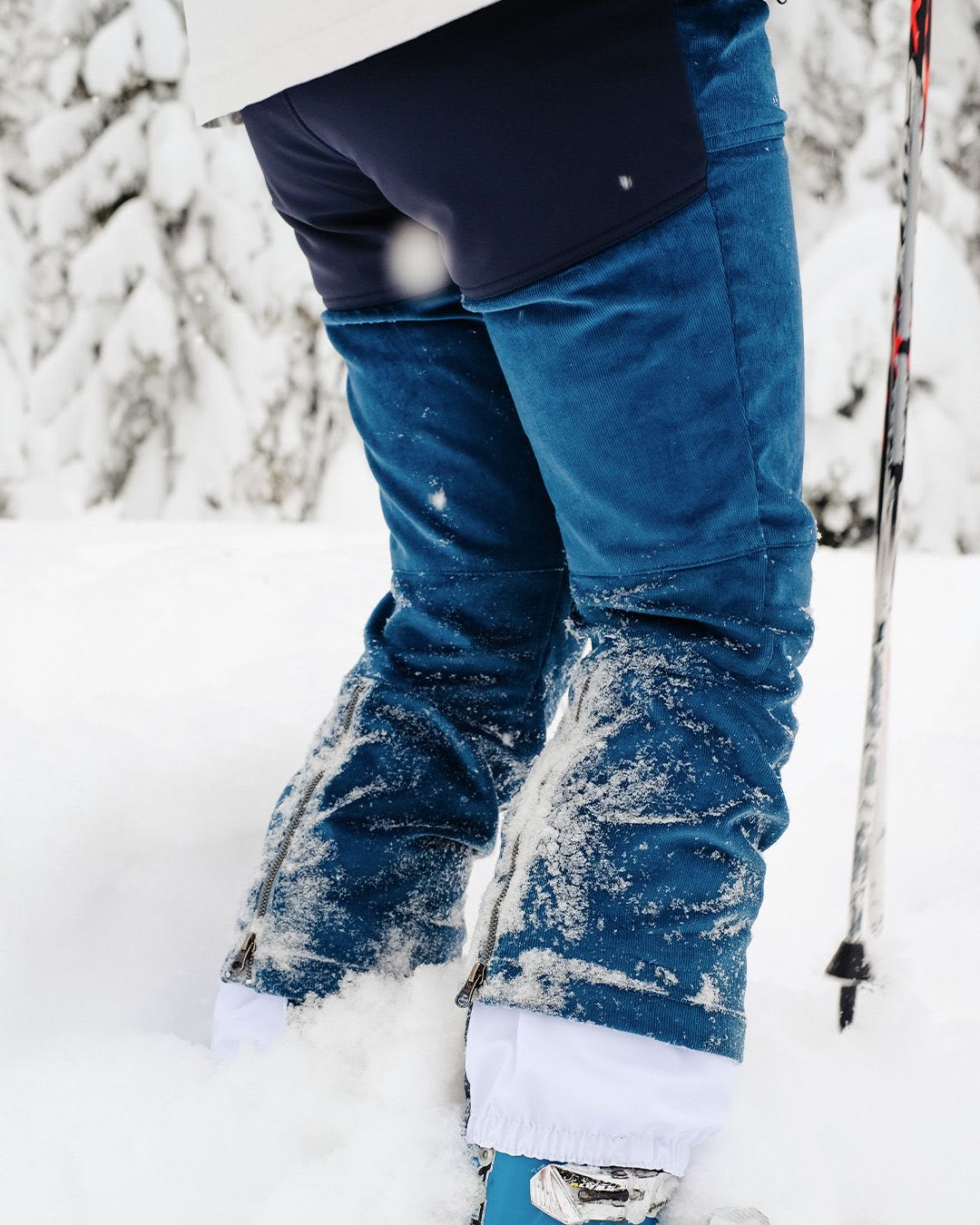 Corduroy ski store pants