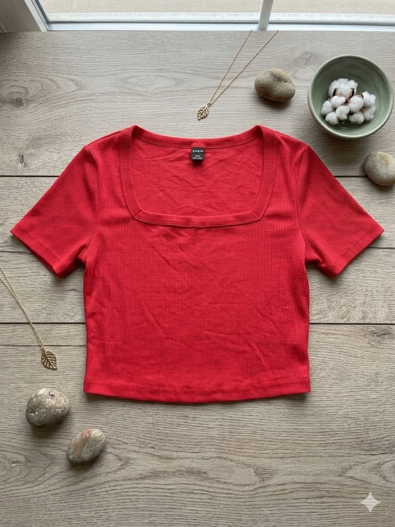 Square neck top