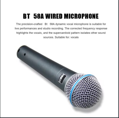 SHURE BETA 58A DYNAMIC MICROPHONE