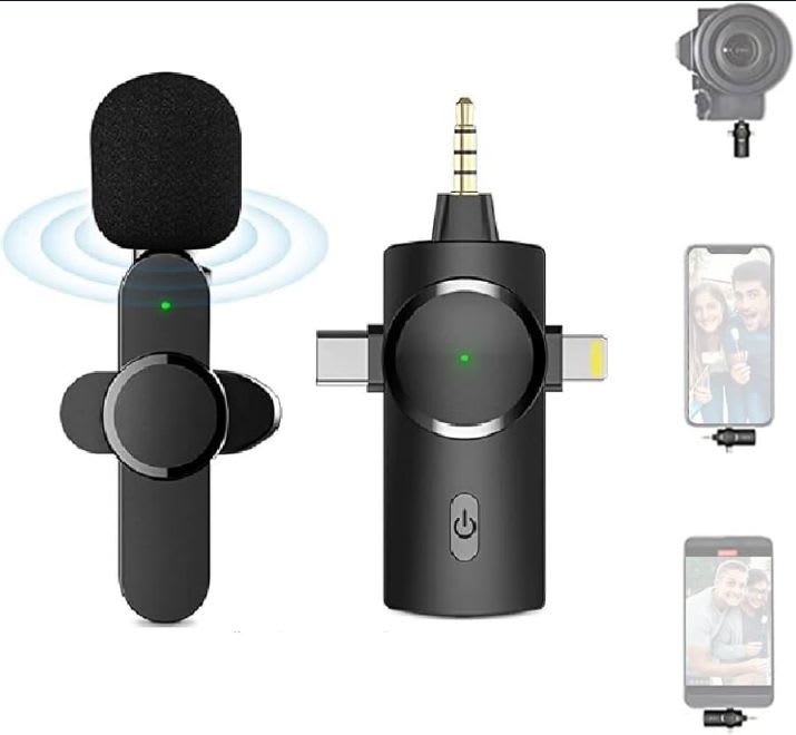 3FUNCTIONAL WIRELESS LAPEL MICROPHONE- SINGLE