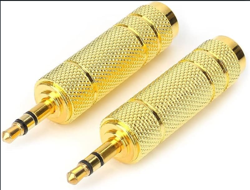 5PCS SET 6.5MM FEMALE TO 3.5MM MALE CONVERTER
