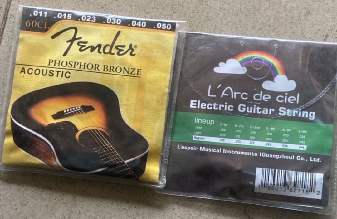 ORIGINAL FENDER ACOUSTIC GUITAR 🎸 STRINGS