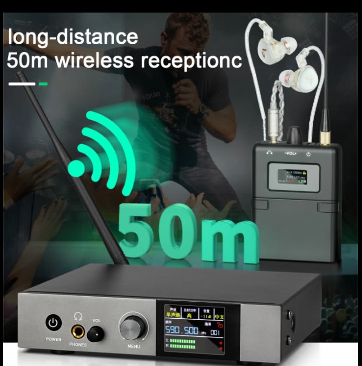 UHF Professional Wireless In-Ear Monitor System