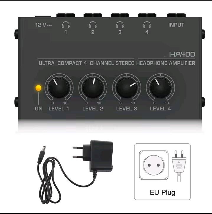 HA400 4-Channel Stereo Headphone Amplifier
