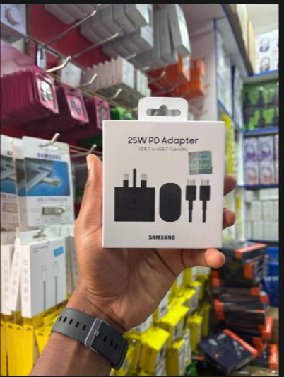 SAMSUNG 25W PD Adapter with USB-C to USB-C cable🔌⚡