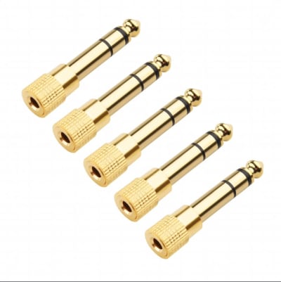 5PCS SET 6.5MM TO 3.5MM CONVERTER ADAPTER