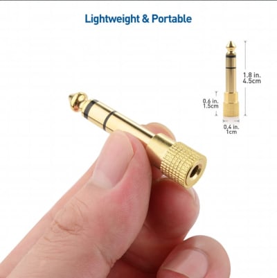 5PCS SET 6.5MM TO 3.5MM CONVERTER ADAPTER