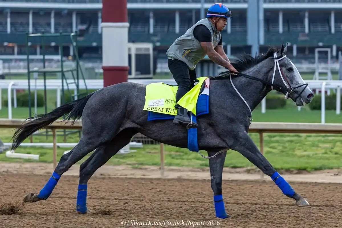 Great White se prepara para el Preakness Stakes