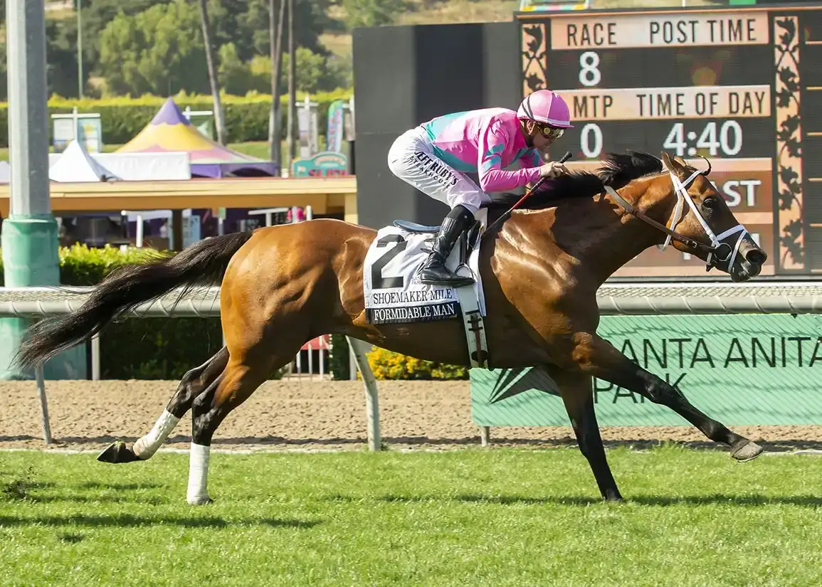 Formidable Man gana el GI Shoemaker Mile en Santa Anita