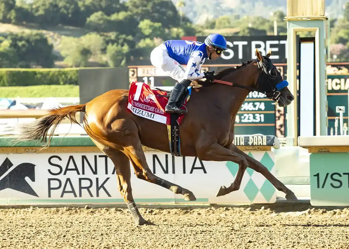 Mizumi gana las Summertime Oaks y mantiene su récord invicto