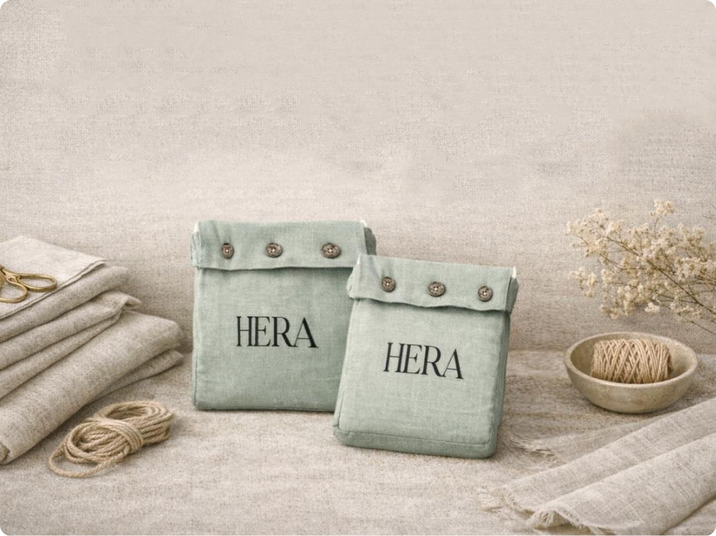 Linen fabric details