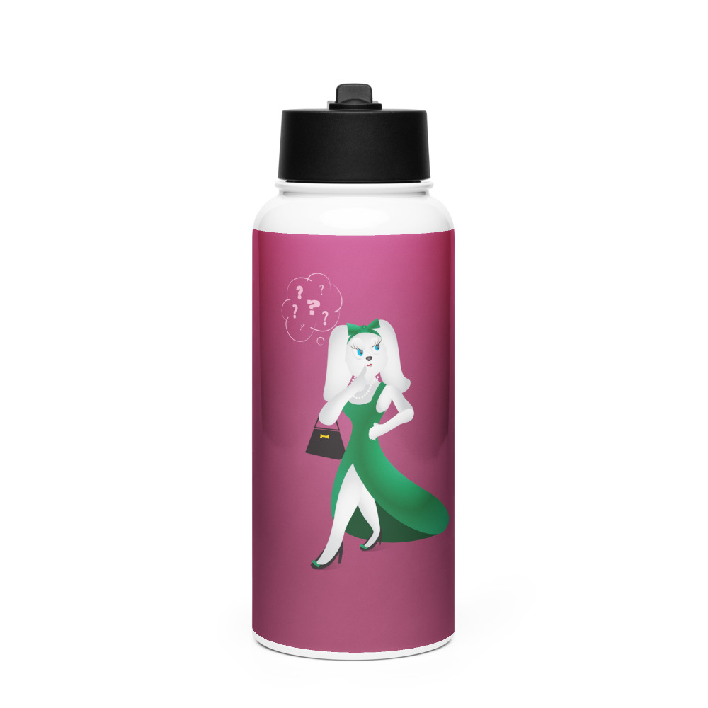 Libra Stainless Steel Water Bottle with a Straw Lid