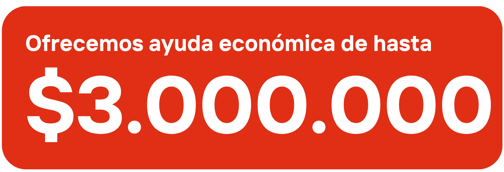 Límite monetario ayuda económica