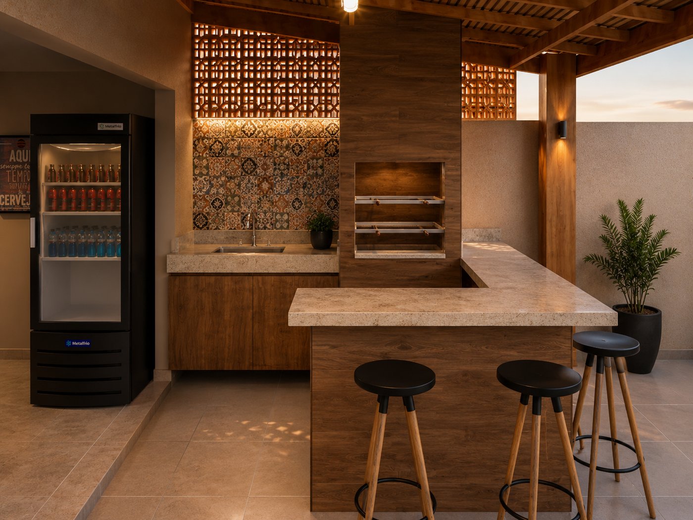 Projeto Residencial - Churrasqueira