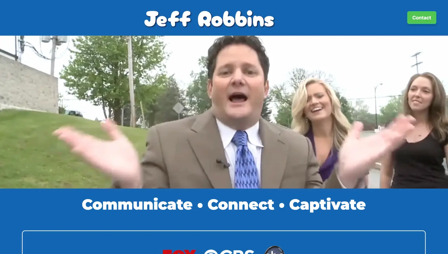 Television website design