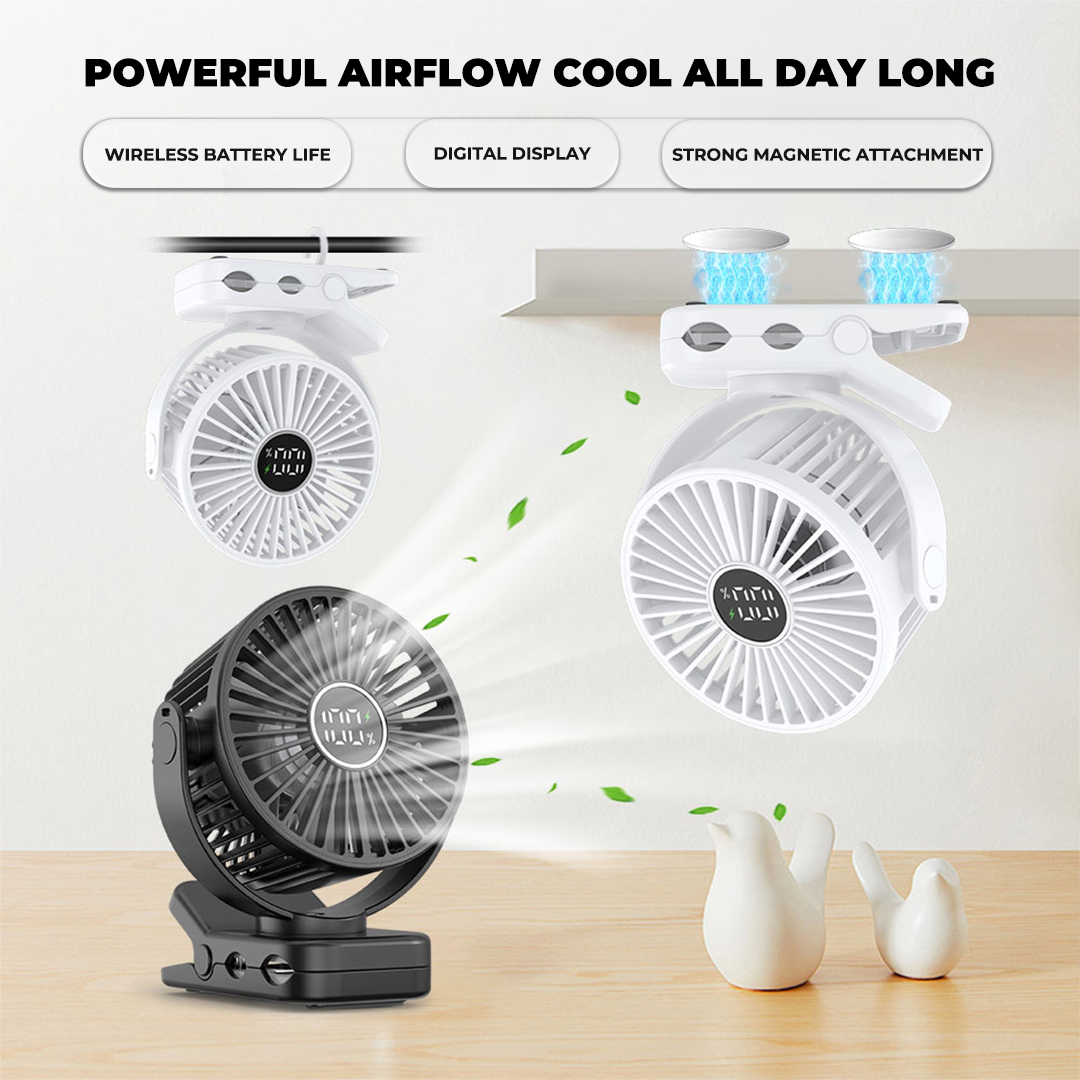 Portable Mini Fan F098U - USB Rechargeable