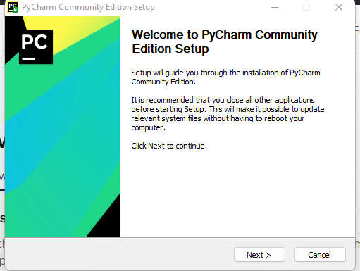 The pycharm installation guide