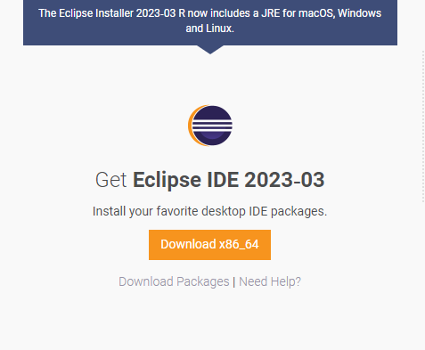 Eclipse installation page