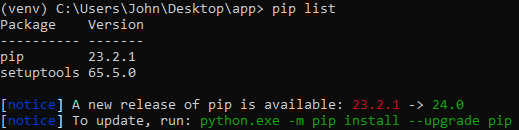 Virtual environments in Python
