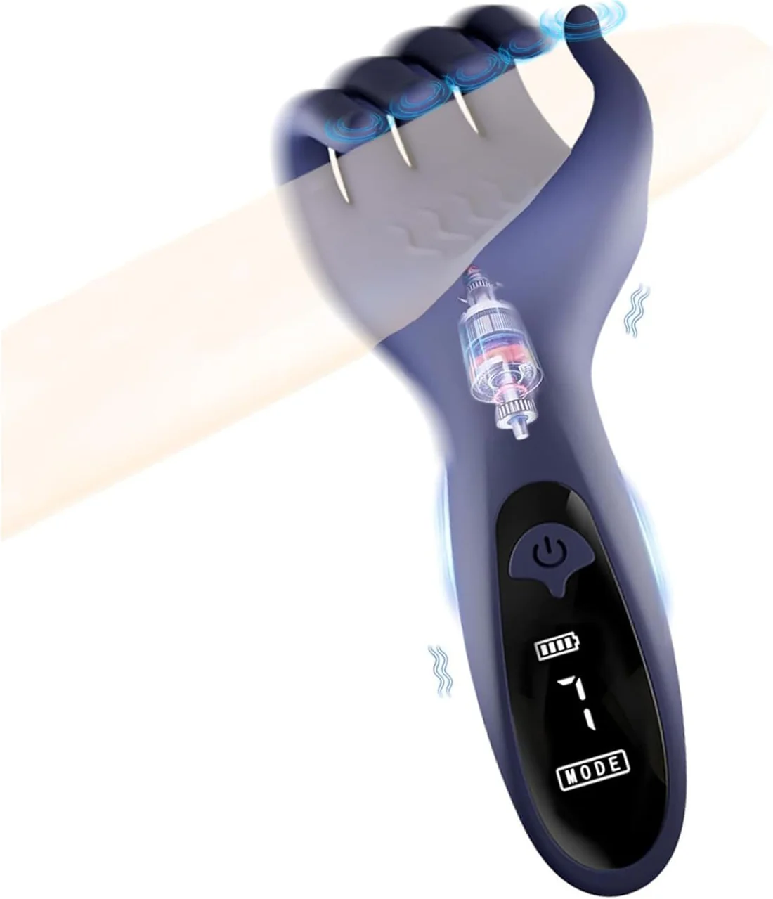 Male Masturbator Fingers Penis Vibrator