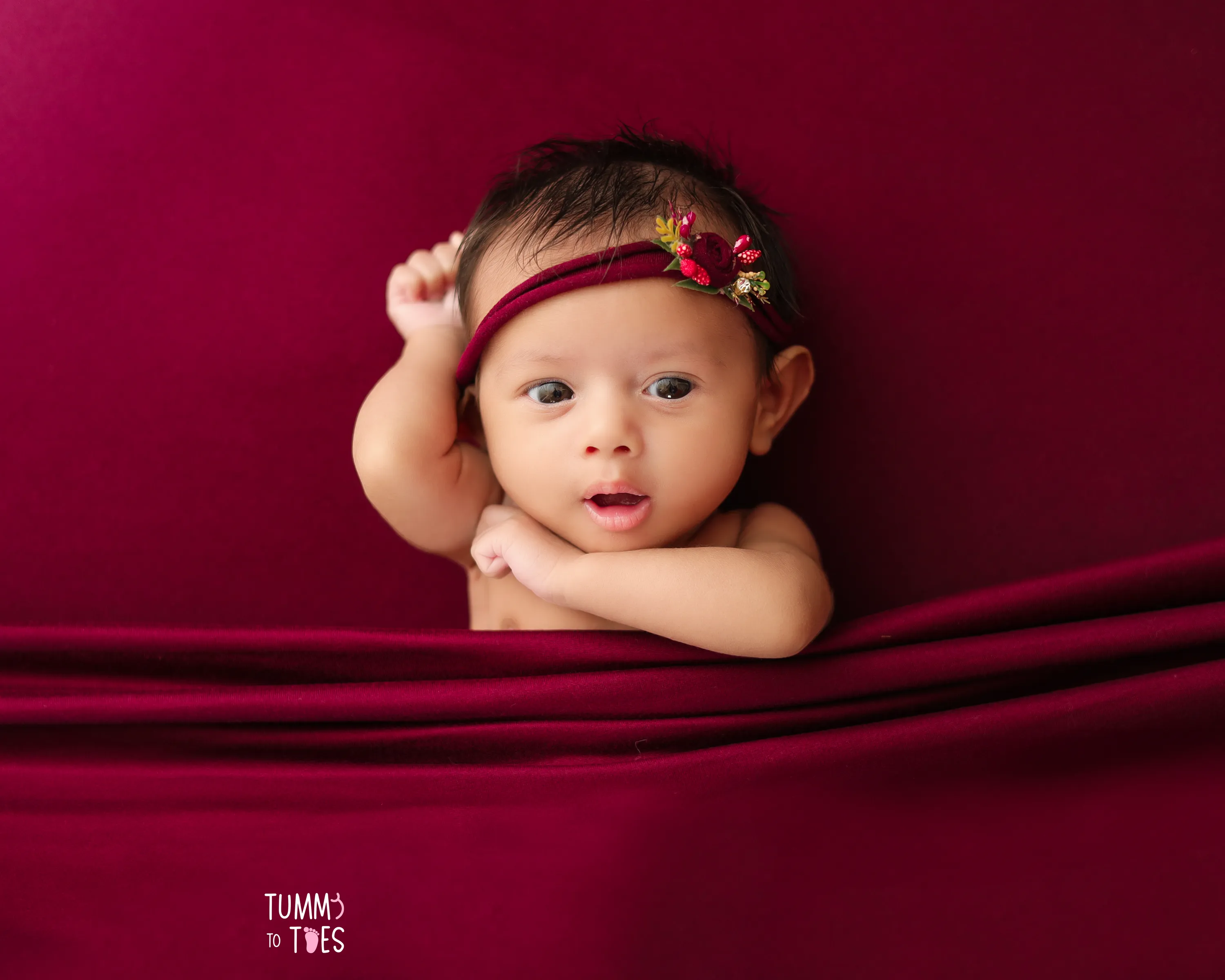 Newborn Stories portrait — Newborn photography by TummyToToes Studio, Hyderabad