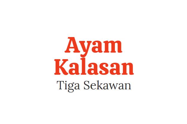 Logo Ayam Kalasan Tiga Sekawan, tenant cloud kitchen Dapur24 di Gading Serpong, Tangerang
