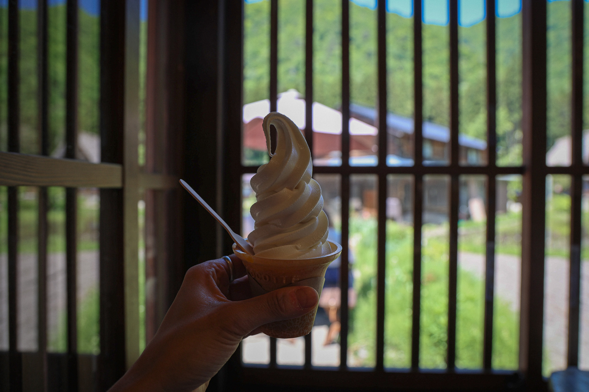 An ice cream break in Suganuma