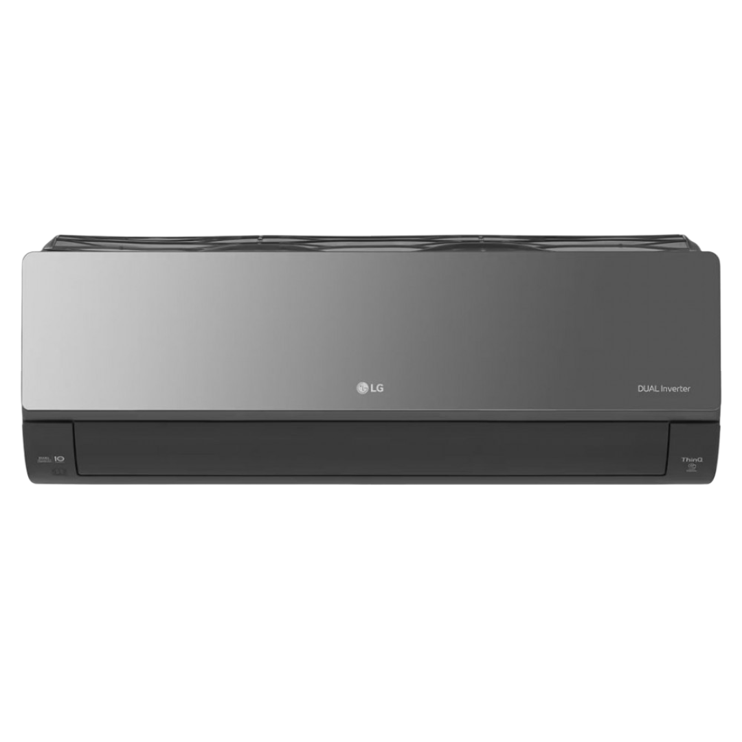 LG 1.5 Ton 5 ★ Wi-Fi Dual Inverter Split AC | US-Q19MWZE | AI Convertible 6-in-1 Cooling, Black Mirror 